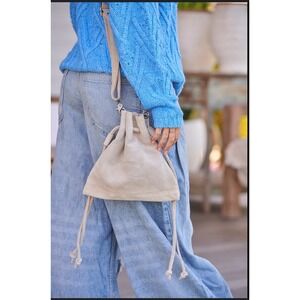 Free People Billie Suede Crossbody Bag Festival Western Boho